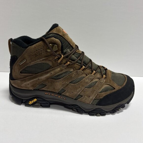 Merrell Men’s Moab 3 Mid Waterproof Hiking Boots Brown, Size 13 Wide